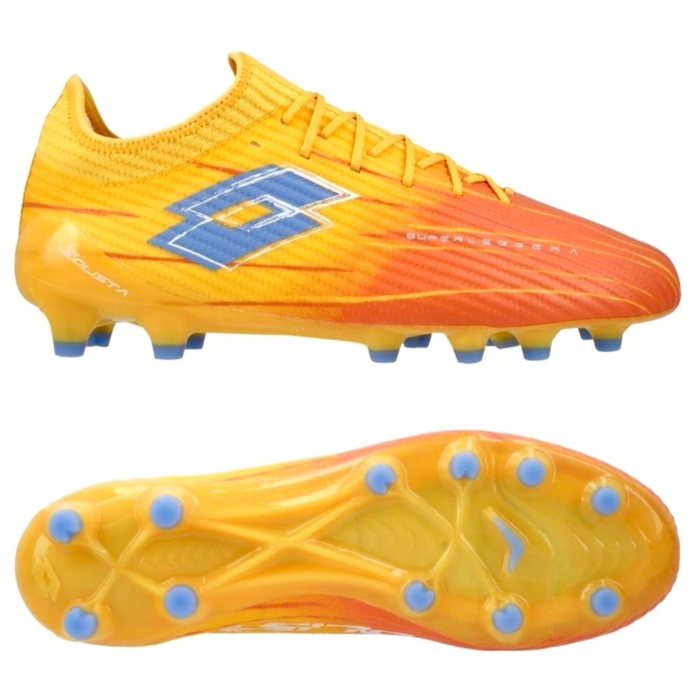 Solista 200 IX FG Lotto Soccer Cleats orange/yellow new in box size 10.5 Unisex